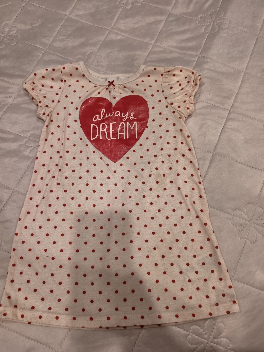 Carter's Dress with Red Polka Dots & Heart Graphic